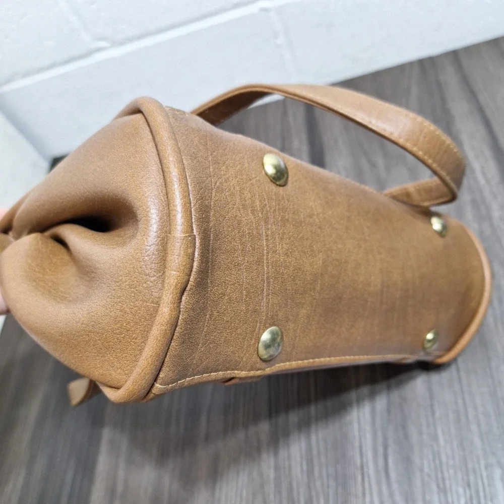Ambassador Design Satchel Bag Women's Medium Brown Organizer Vintage Excellent